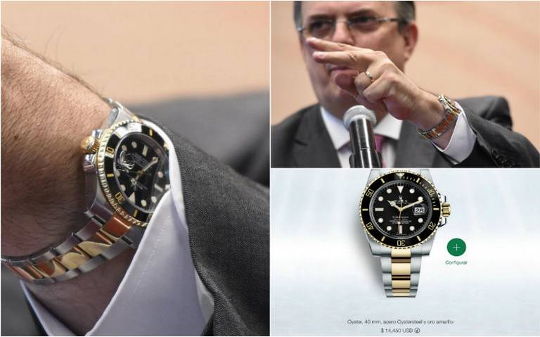 marcelo ebrard rolex reloj 14 mil d lares 277 mil pesos submariner